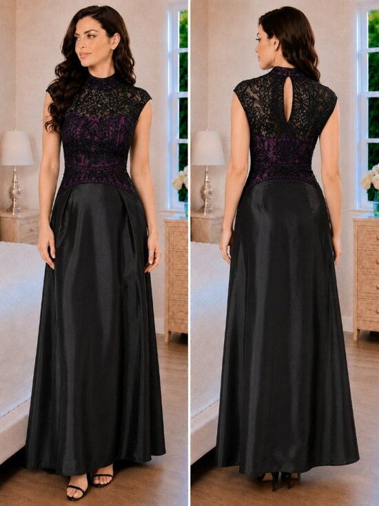 Sue Wong Dresses & Skirts - Rare NWT Sue Wong Purple Black Lace Formal Gown $495